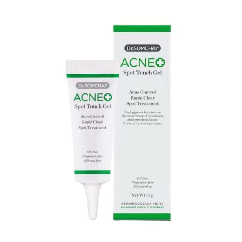 Dr. Somchai Acne Spot Touch Gel 8g tube and box packaging