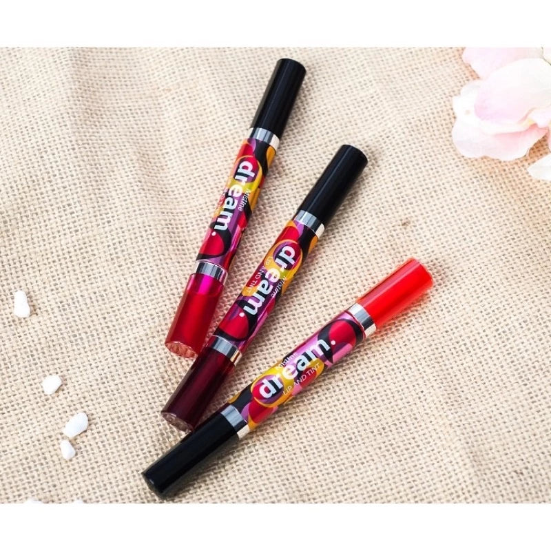 Mistine Dream Lip Tint tubes with red pink shades on display