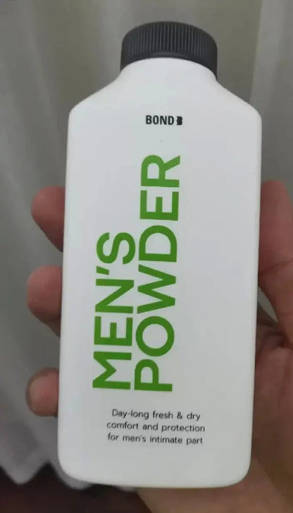 BOND Mens Intimate Powder bottle, 100g, offering day-long fresh and dry comfort for men's hygiene.