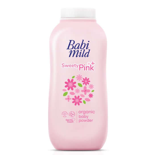 Babi Mild Baby Powder Sweety Pink variant front view design