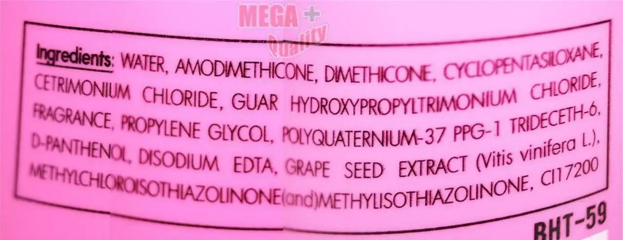Close-up of the back of the Biowoman Magic Hair Serum packaging showing the full list of ingredients and manufacturer information.