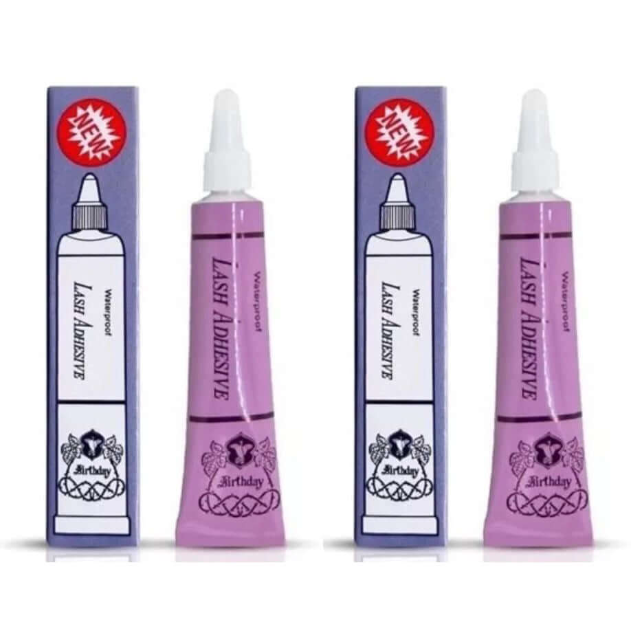 Birthday Lash Adhesive waterproof false eyelash glue 2 pack with original packaging boxes