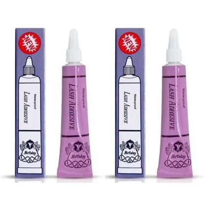 Birthday Lash Adhesive waterproof false eyelash glue 2 pack with original packaging boxes