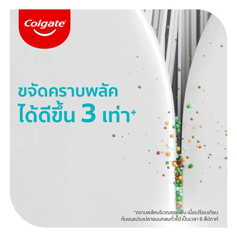 Colgate Slim Soft Toothbrush Pack 3 Side Angle Product View