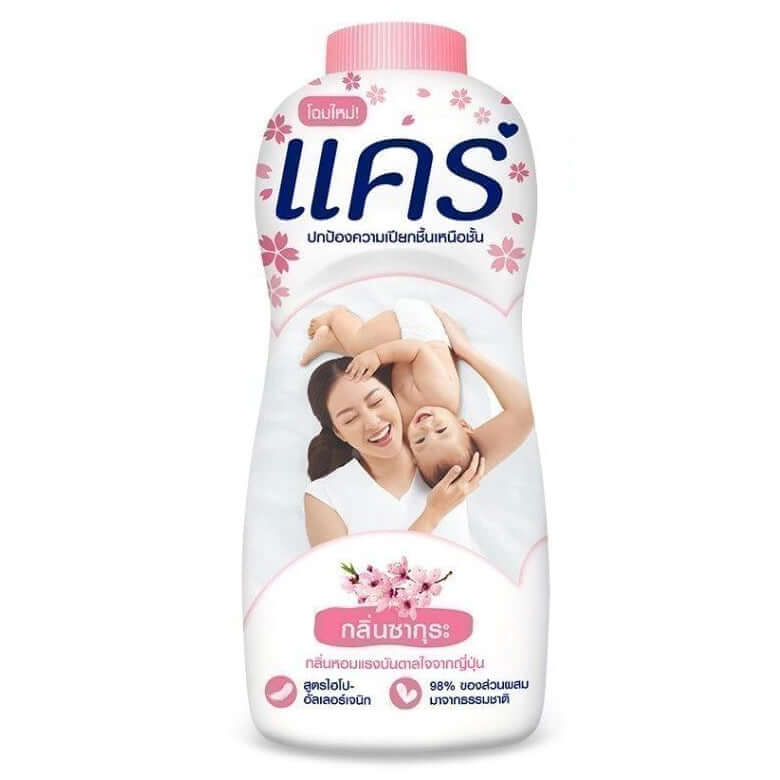 Care Baby Powder Sakura 350g bottle front view