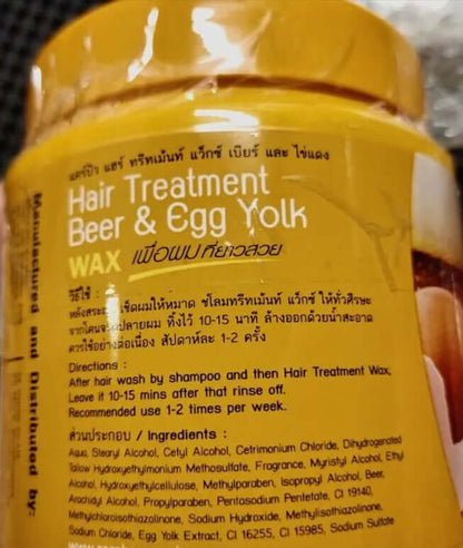 Carebeau Hair Treatment Wax directions for use and ingredients list label