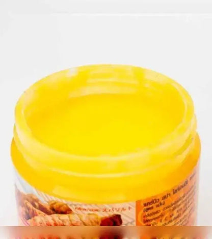 Carebeau Turmeric Spa Salt Body Scrub 700g Open Jar Exfoliating Salt Texture