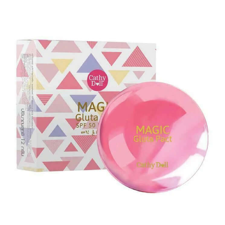 Cathy Doll Magic Gluta Pact 12g SPF50 PA+++ Compact Face Powder with Box