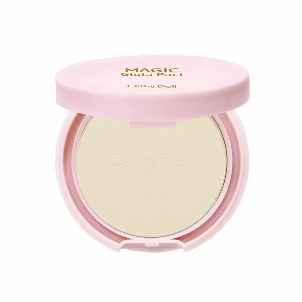 Cathy Doll Magic Gluta Pact SPF50 PA+++ Open Compact Face Powder with Mirror