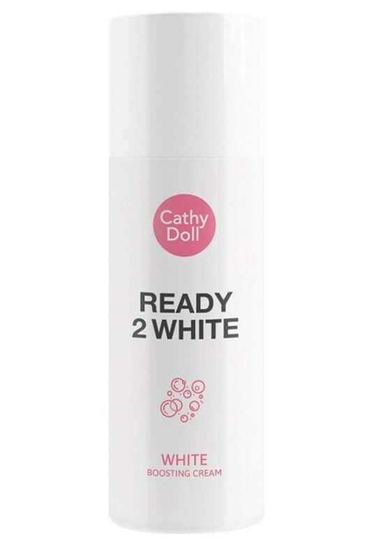 Cathy Doll Ready 2 White Boosting Cream facial bright moisture, 75ml packaging for skin care.