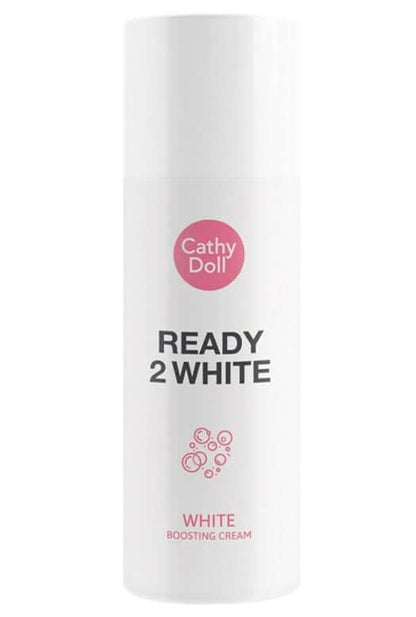 Cathy Doll Ready 2 White Boosting Cream facial bright moisture, 75ml packaging for skin care.