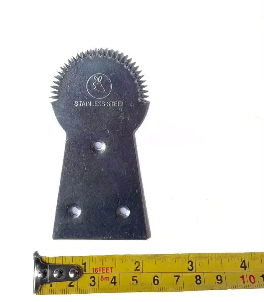 Coconut Grater Head Blade Front View Stainless Steel Manual Scraper Tool
