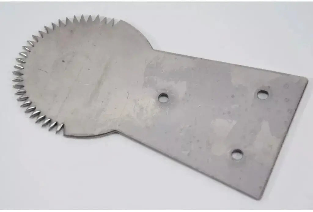 Coconut Grater Head Blade Rear View Stainless Steel Mounting Plate