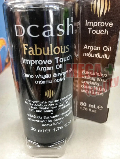 Dcash Fabulous Hair Serum Improve Touch Argan Oil 50ml bottle with retail box front display