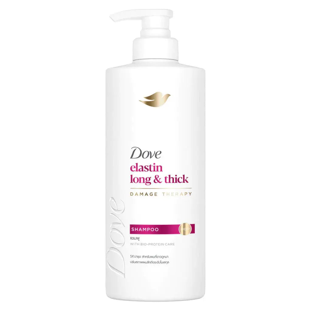 Dove Elastin Shampoo Long Thick Bio Protein Care 380ml Front Bottle Packaging