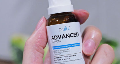 Dr.JiLL Advanced Serum label close up anti aging skincare