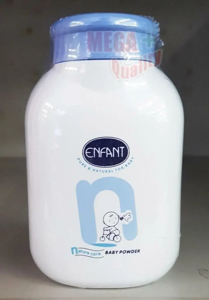 Enfant Nature Care Baby Powder 50g small bottle front view.