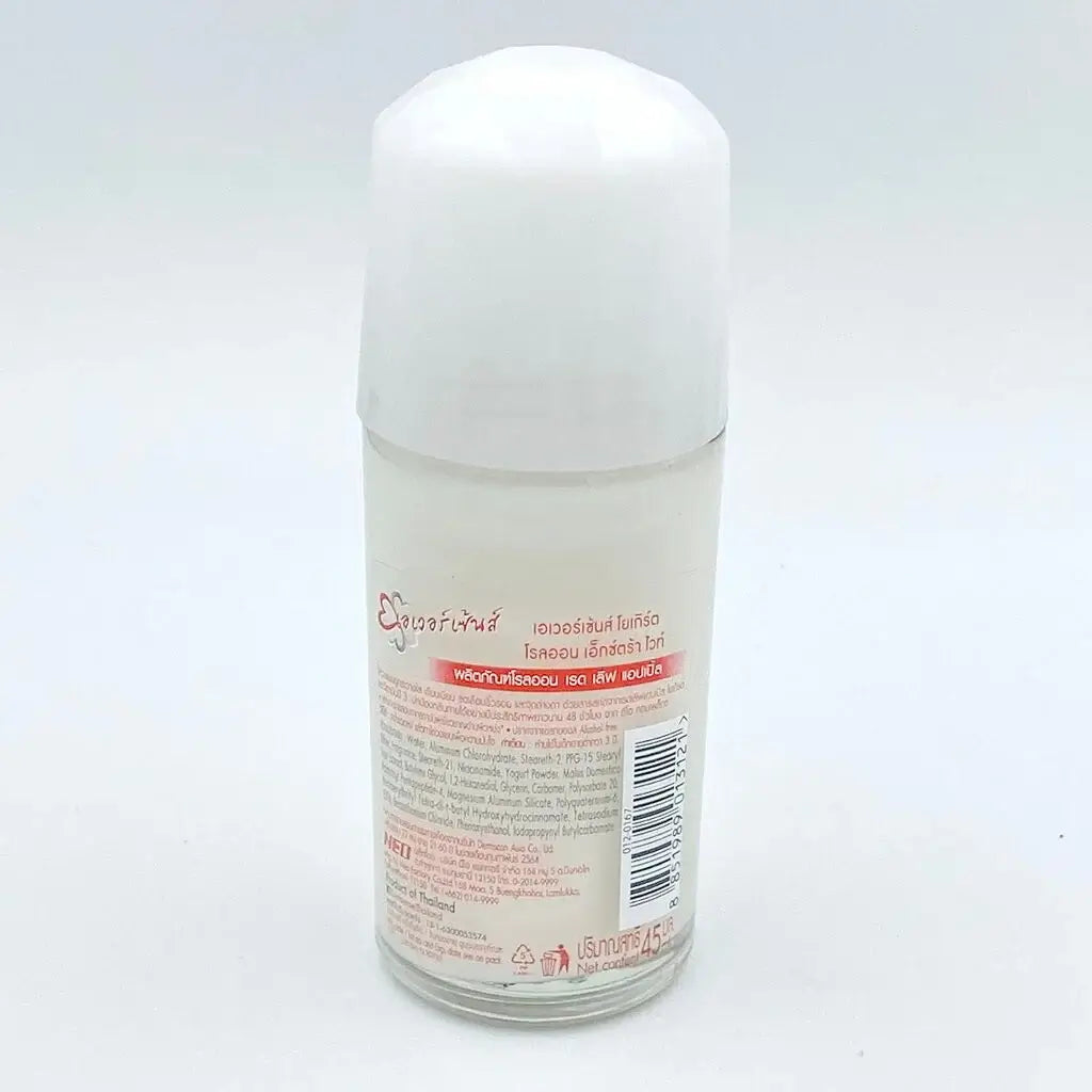Eversense Yogurt Roll On 45ml Back Packaging Details