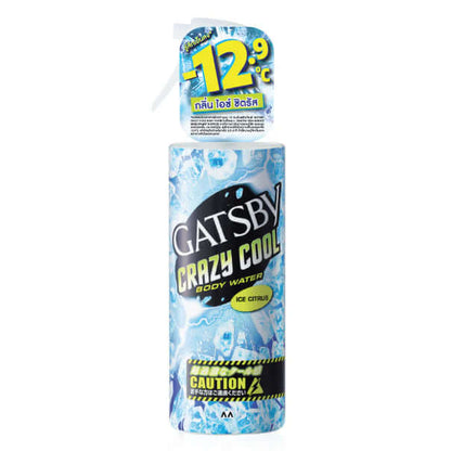 GATSBY Crazy Cool Body Water Ice Citrus Cooling Body Spray 170ml Front View