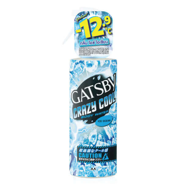 GATSBY Crazy Cool Body Water Ice Ocean Cooling Body Spray 170ml Front View