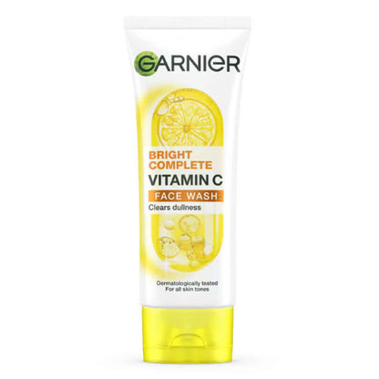 Garnier Vitamin C Face Wash front view of the standard tube design