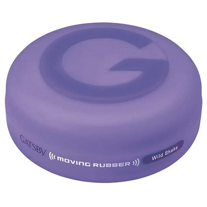 Gatsby Moving Rubber Wax Wild Shake 80g tub angle view on white background