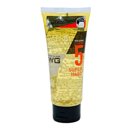 Gatsby Water Gloss Hair Gel Super Hard 100ml level 5 holding power tube packaging