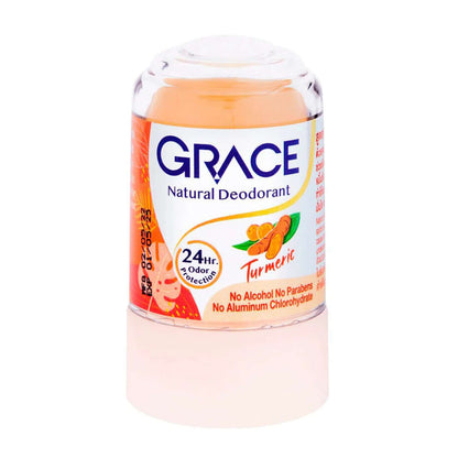Grace Natural Turmeric Deodorant stick front view 70g