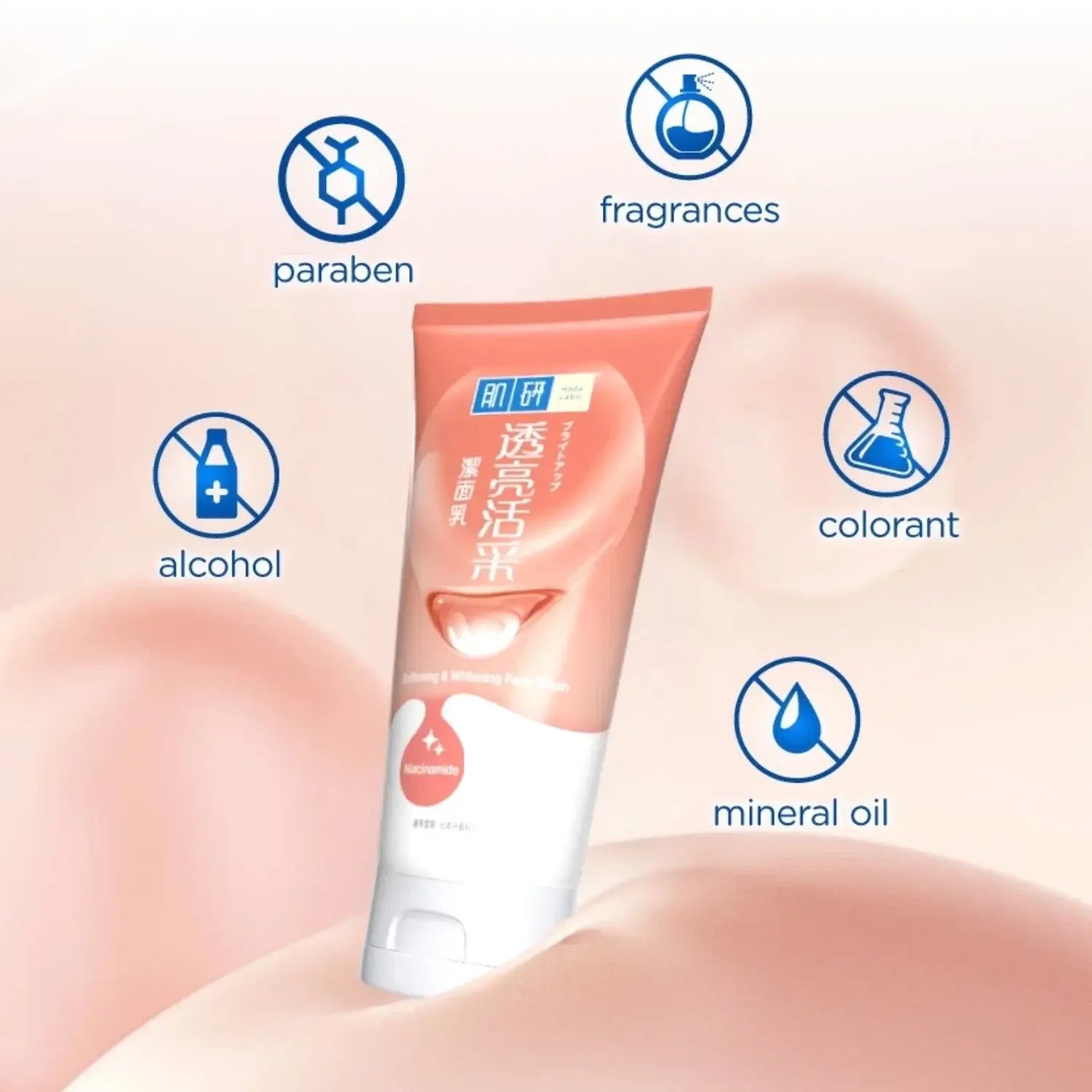 Hada Labo Softening Face Wash Niacinamide Hyaluronic Acid skincare set