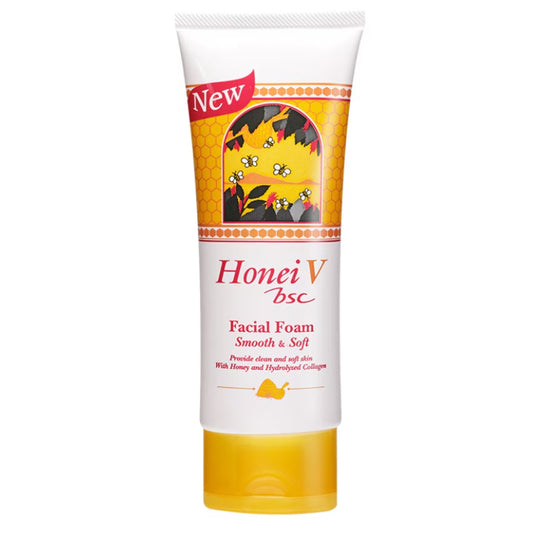 Honei V BSC Facial Foam 100g Smooth Soft Cleanser Honey Collagen Extract