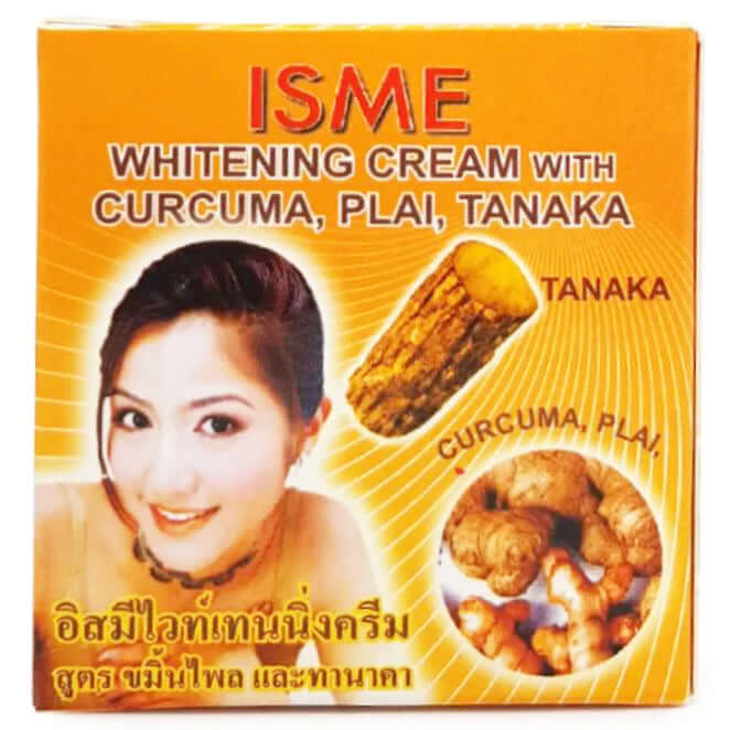 ISME Herbal Face Cream Curcuma Plai Tanaka Thai Herbal Facial Cream Packaging