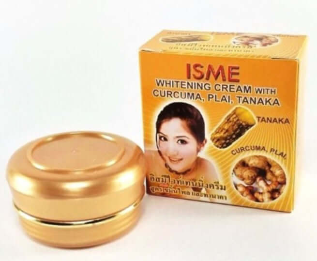 ISME Herbal Face Cream Curcuma Plai Tanaka Facial Cream Jar and Box Set