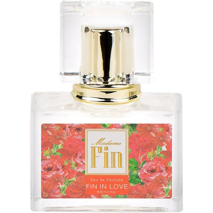 Madame Fin Fin in Love Perfume bottle close up with spray cap
