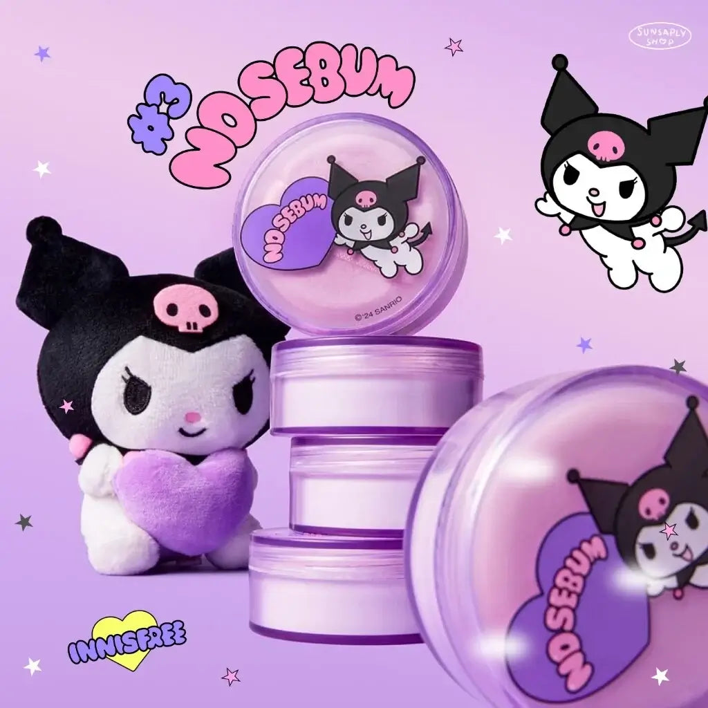Innisfree Kuromi Powder O2 Lovely Kuromi Limited Edition Promotional Artwork with Sanrio Character