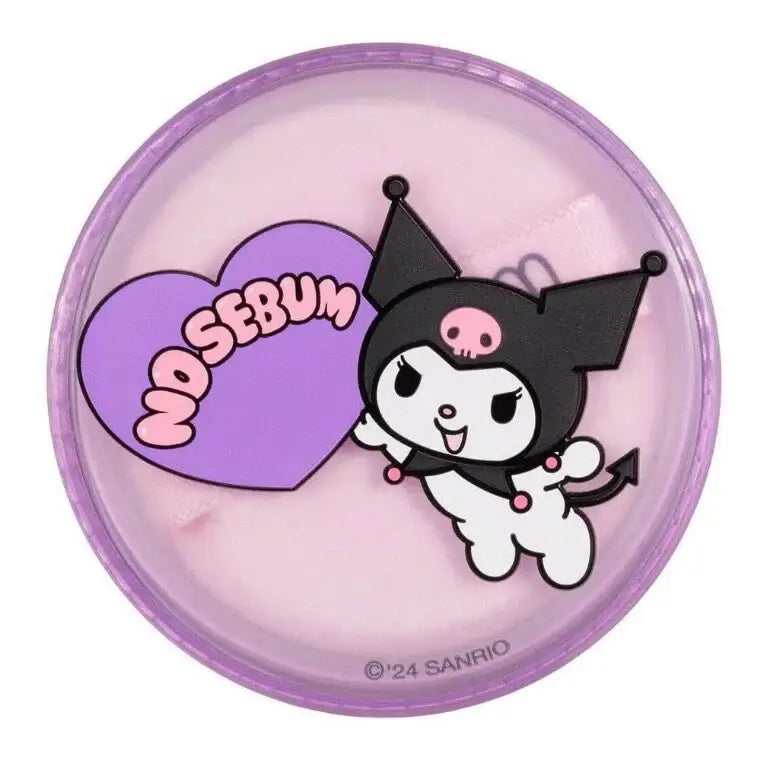 Innisfree Kuromi Powder No Sebum Edition Mineral Powder Compact with Purple Heart Design
