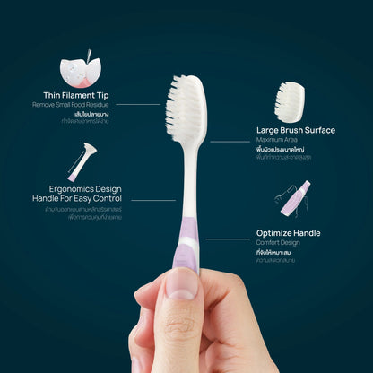 Dentiste Toothbrush extra soft nighttime sensitive brush features and design