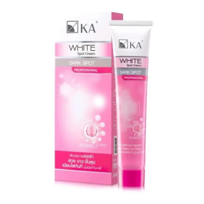 KA White Spot Cream pink packaging box with tube.