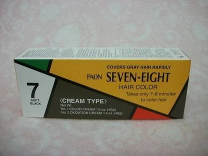 PAON Seven Eight Hair Color cream tube and oxidation cream set