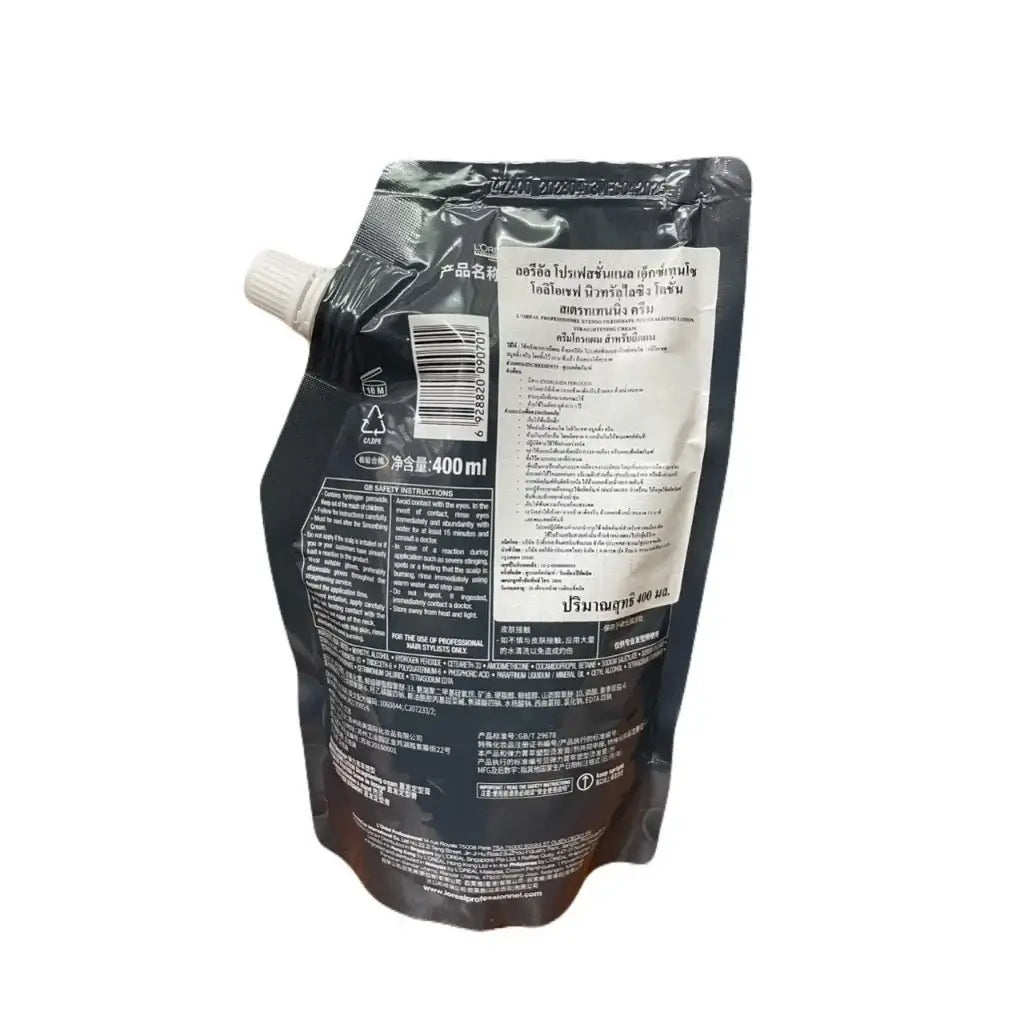 L'Oreal Xtenso Oleoshape Neutralizing Straightening Lotion Back View