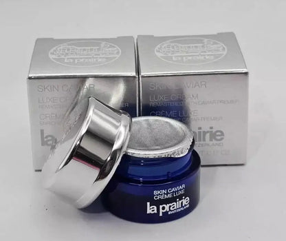 La Prairie Skin Caviar Cream 5ml Jar with Box Top View