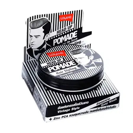 Lolane Head Up Pomade Water Based Hair Styling Pomade Strong Hold 75g
