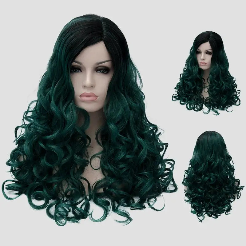 Lolane Pixxel Color Cream P33 Deep Green Hair Color Before and After Style Reference