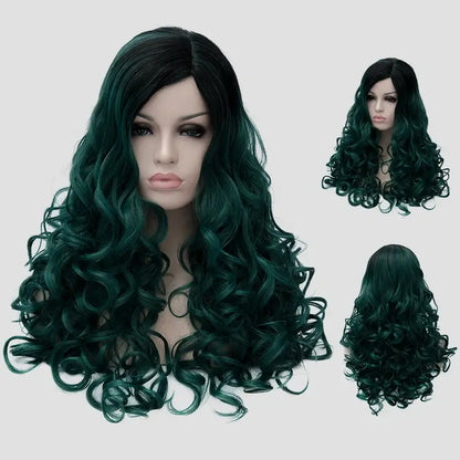 Lolane Pixxel Color Cream P33 Deep Green Hair Color Before and After Style Reference