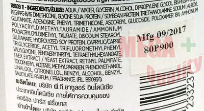 Ingredient list details printed on the back of Loreal Revitalift Toner.