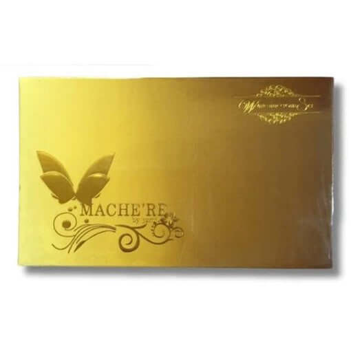 Machere Facial Skincare Set gold box front view on white background