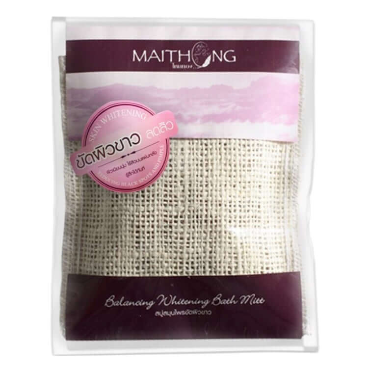 Maithong Bath Mitt Balancing Herbal Soap Body Scrub 100g Front Package