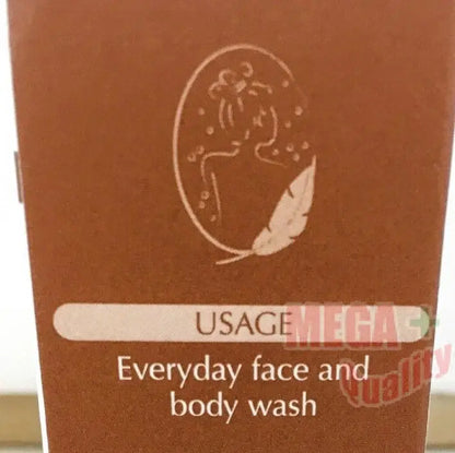 Maithong Turmeric Soap Packaging Top Panel Showing Everyday Face and Body Wash Usage