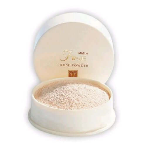 Mistine Fine Loose Powder translucent face powder in open packaging container