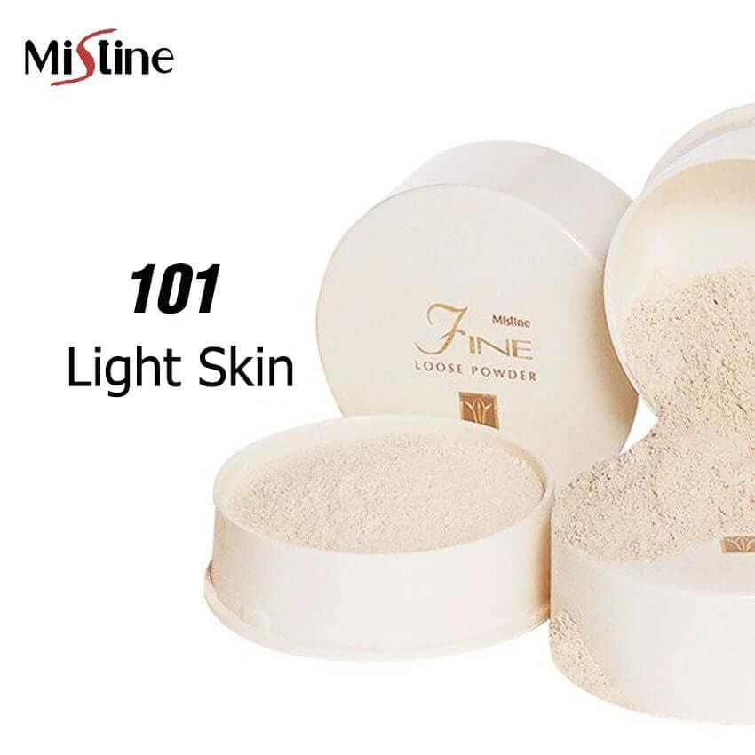 Mistine Fine Loose Powder shade 102 Natural Skin loose face powder options