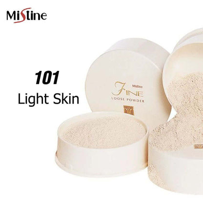 Mistine Fine Loose Powder shade 102 Natural Skin loose face powder options